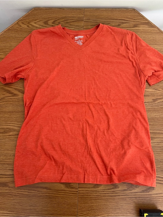 Arizona Jean Company Other - Men's V-Neck Short Sleeve Jersey Tee Shirt - Orange Size Medium